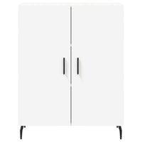 Credenza-Buffet-Armadio da cucina Bianca 69,5x34x180 cm in Legno Multistrato 723190