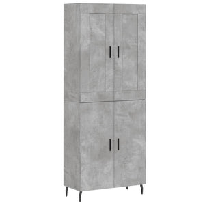 Credenza Grigio Cemento 69,5x34x180 cm in Legno Multistrato 3199573