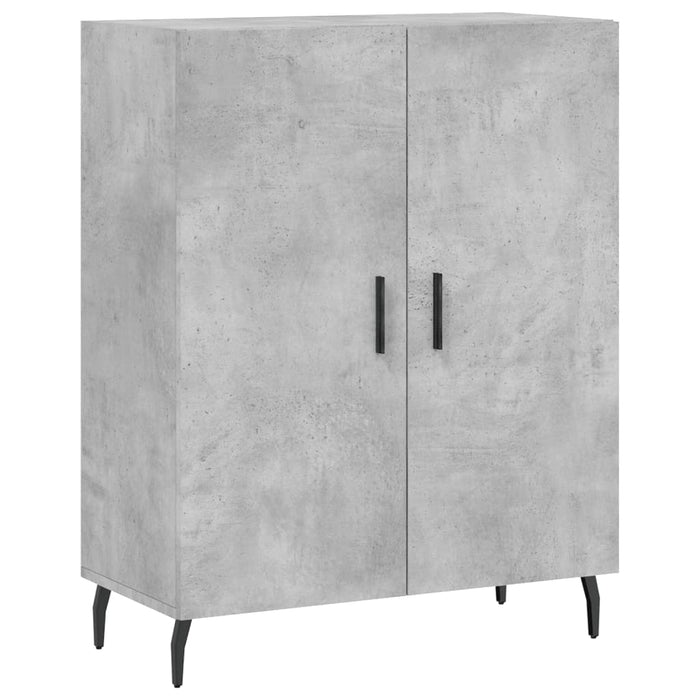 Credenza cassettiera mobile contenitore organizer cucina soggiorno salotto alto 695 x 34 x 180 cm legno ingegnerizzato grigio 02_0034596