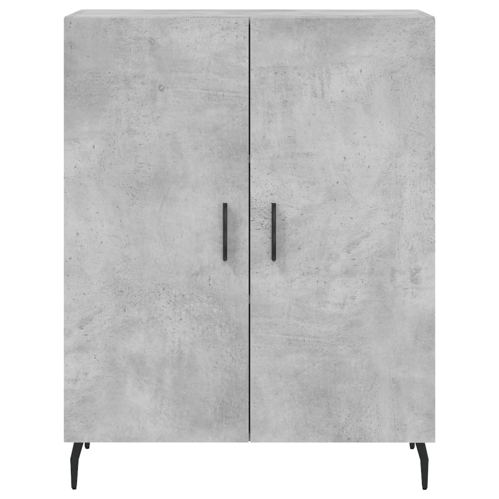 Credenza cassettiera mobile contenitore organizer cucina soggiorno salotto alto 695 x 34 x 180 cm legno ingegnerizzato grigio 02_0034596