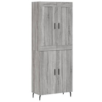 vidaXL Credenza Grigio Sonoma 69,5x34x180 cm in Legno Multistrato