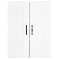 Credenza Bianco Lucido 69,5x34x180 cm in Legno Multistrato 3199587