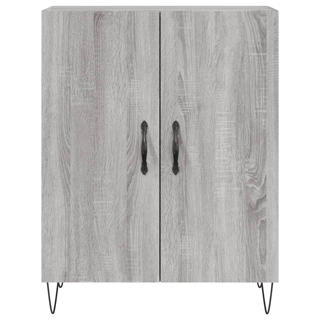 vidaXL Credenza Grigio Sonoma 69,5x34x180 cm in Legno Multistrato