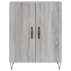 vidaXL Credenza Grigio Sonoma 69,5x34x180 cm in Legno Multistrato