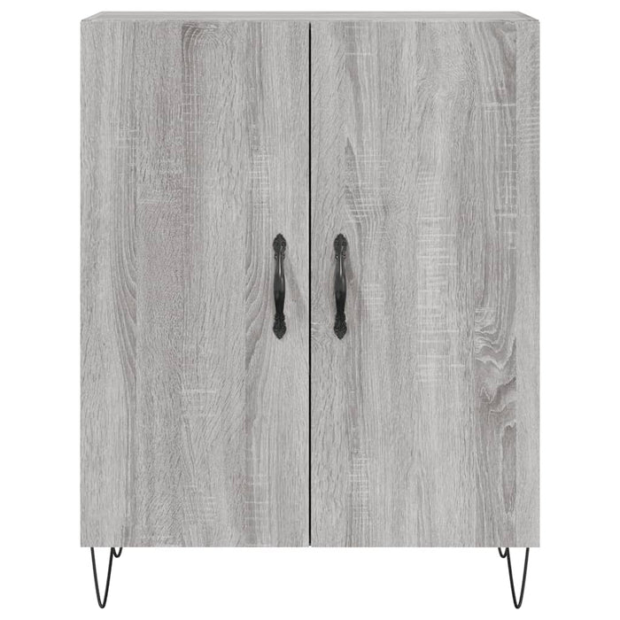 vidaXL Credenza Grigio Sonoma 69,5x34x180 cm in Legno Multistrato