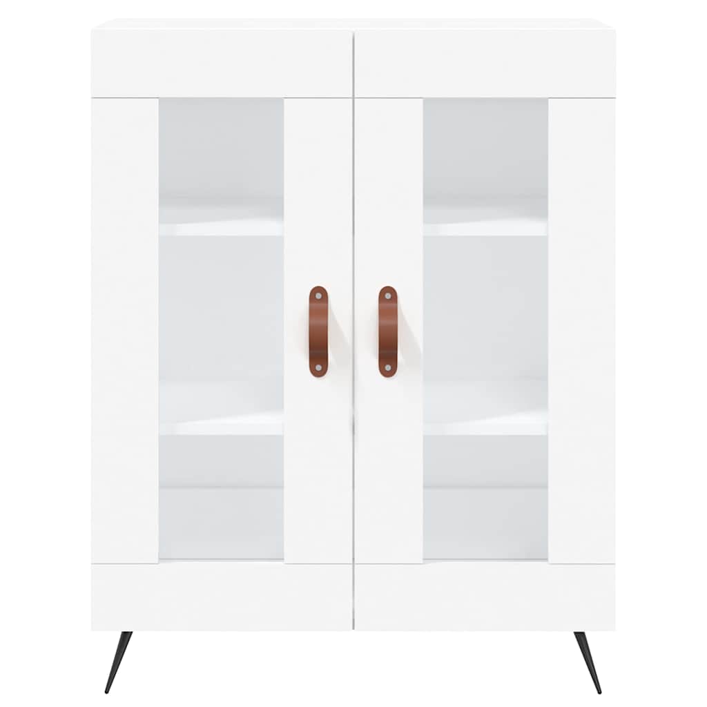 vidaXL Credenza Bianca 69,5x34x180 cm in Legno Multistrato