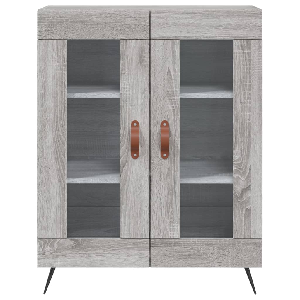 Credenza Grigio Sonoma 69,5x34x180 cm in Legno Multistrato 3199599