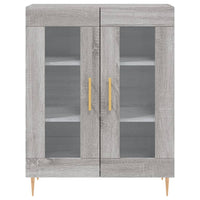 vidaXL Credenza Grigio Sonoma 69,5x34x180 cm in Legno Multistrato