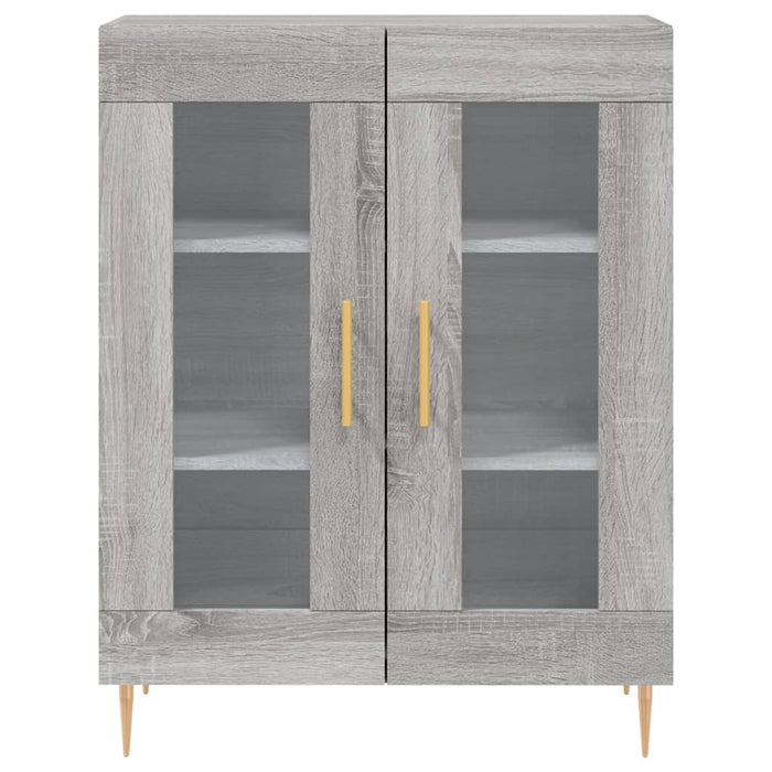 vidaXL Credenza Grigio Sonoma 69,5x34x180 cm in Legno Multistrato