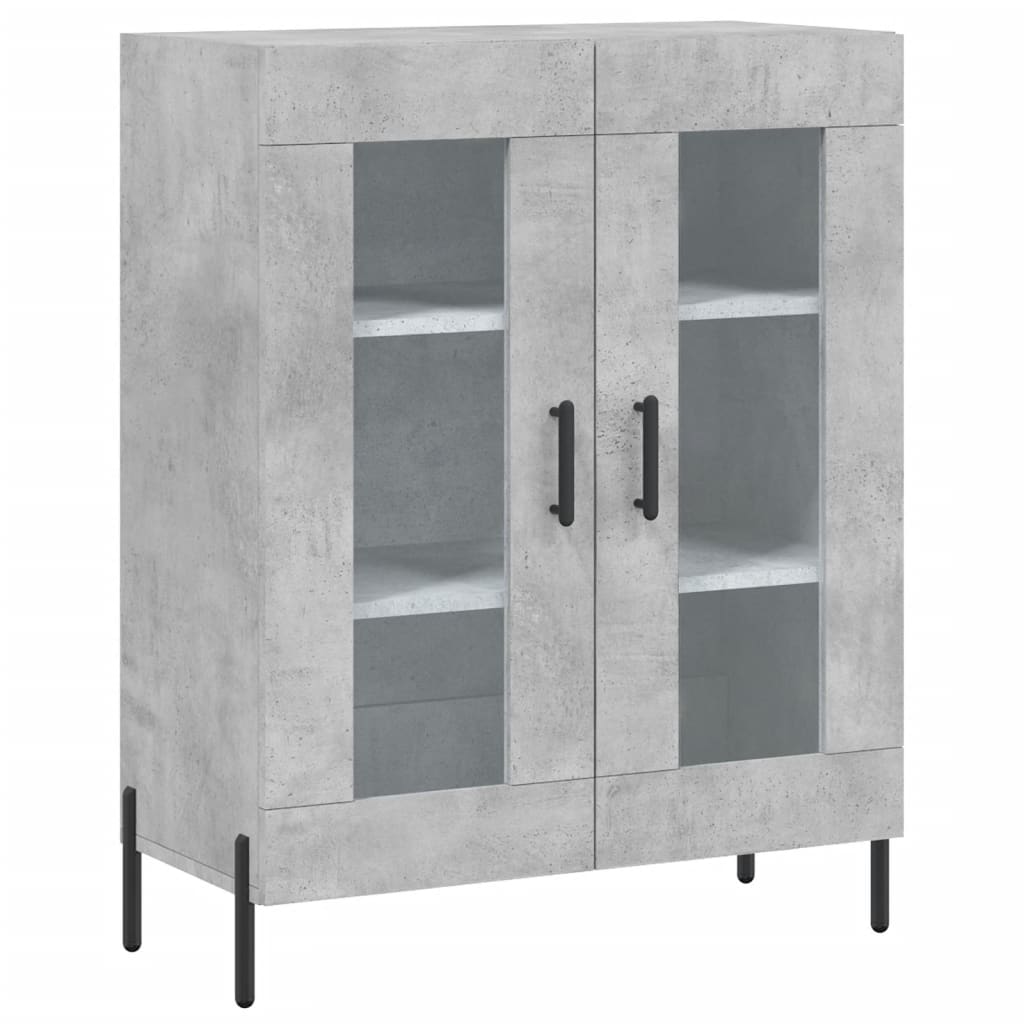 Credenza Grigio Cemento 69,5x34x180 cm in Legno Multistrato 3199629