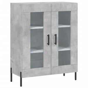 Credenza Grigio Cemento 69,5x34x180 cm in Legno Multistrato 3199629