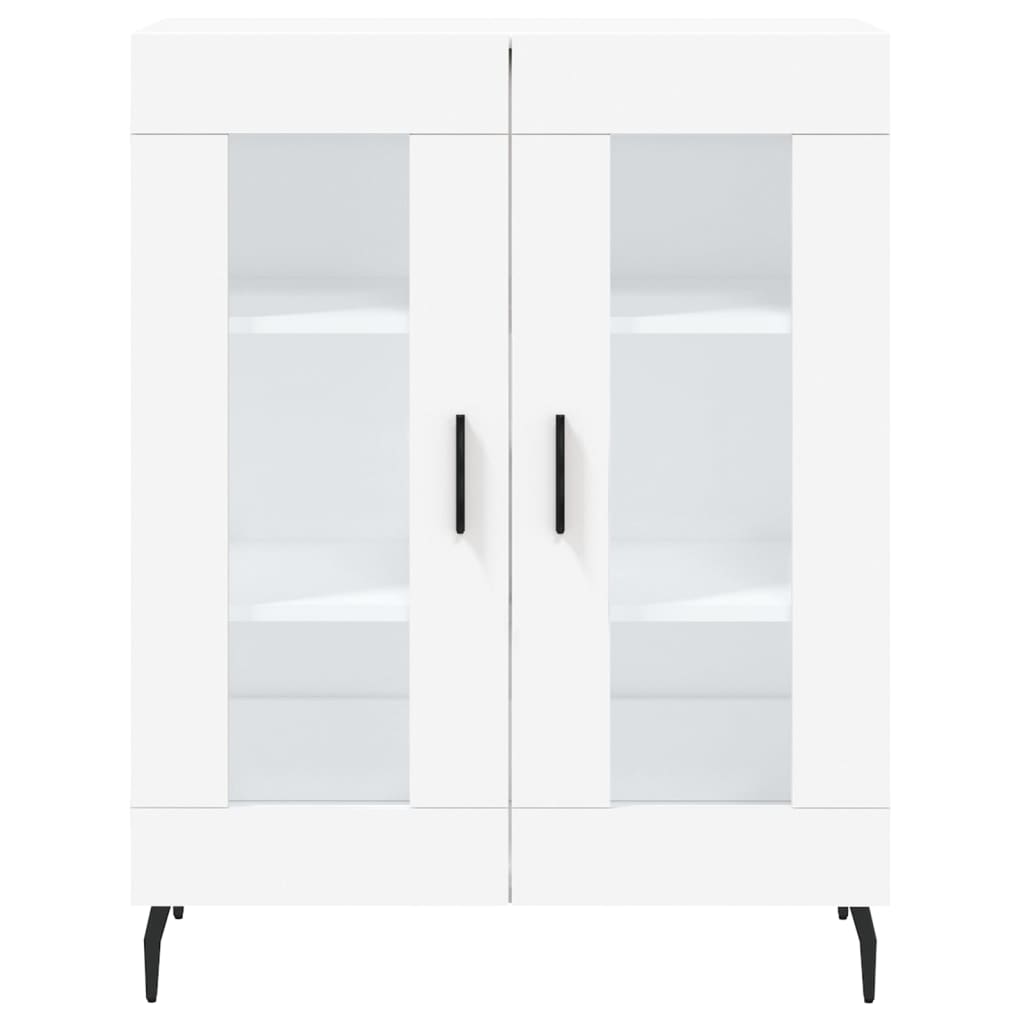 Buffet credenza cassettiera mobiletto mobile contenitore organizer cucina soggiorno salotto alto 695 x 34 x 180 cm legno ingegnerizzato bianco 02_0032522