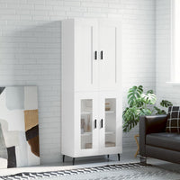 Credenza Bianca 69,5x34x180 cm in Legno Multistrato 3199633