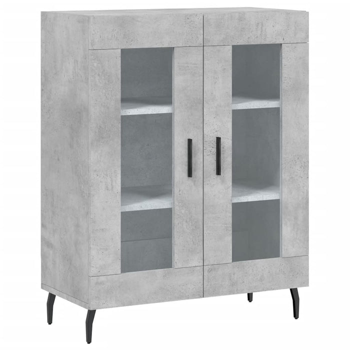 Credenza Grigio Cemento 69,5x34x180 cm in Legno Multistrato 3199637