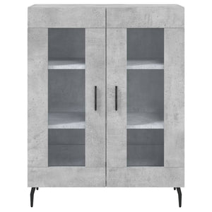 Credenza Grigio Cemento 69,5x34x180 cm in Legno Multistrato 3199637