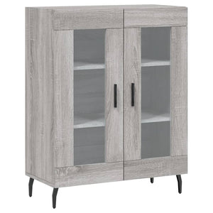 vidaXL Credenza Grigio Sonoma 69,5x34x180 cm in Legno Multistrato