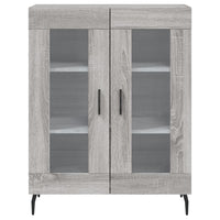 vidaXL Credenza Grigio Sonoma 69,5x34x180 cm in Legno Multistrato