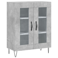 Credenza Grigio Cemento 69,5x34x180 cm in Legno Multistrato 3199653