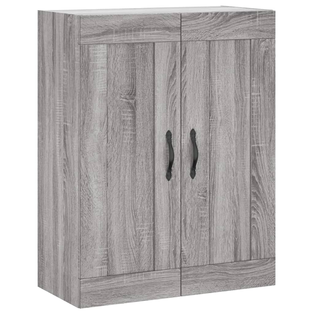 Credenza Grigio Sonoma 69,5x34x180 cm in Legno Multistrato 3199655