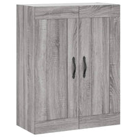 Credenza Grigio Sonoma 69,5x34x180 cm in Legno Multistrato 3199655