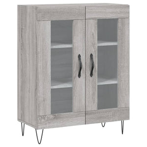 Credenza Grigio Sonoma 69,5x34x180 cm in Legno Multistrato 3199655