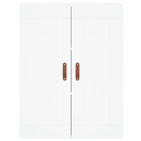 vidaXL Credenza Bianca 69,5x34x180 cm in Legno Multistrato
