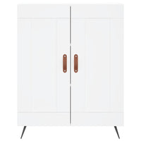vidaXL Credenza Bianca 69,5x34x180 cm in Legno Multistrato