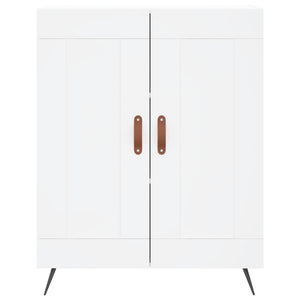 vidaXL Credenza Bianca 69,5x34x180 cm in Legno Multistrato