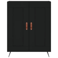 Credenza Nera 69,5x34x180 cm in Legno Multistrato 3199658