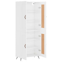 Credenza Bianco Lucido 69,5x34x180 cm in Legno Multistrato 3199659