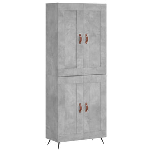 Credenza Grigio Cemento 69,5x34x180 cm in Legno Multistratocod mxl 77871