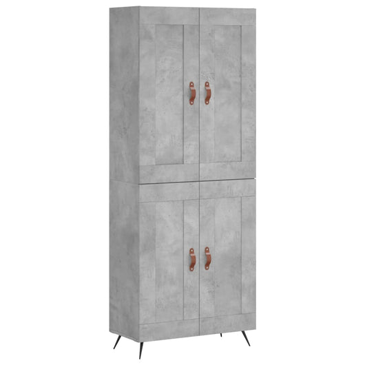 Credenza Grigio Cemento 69,5x34x180 cm in Legno Multistratocod mxl 77871