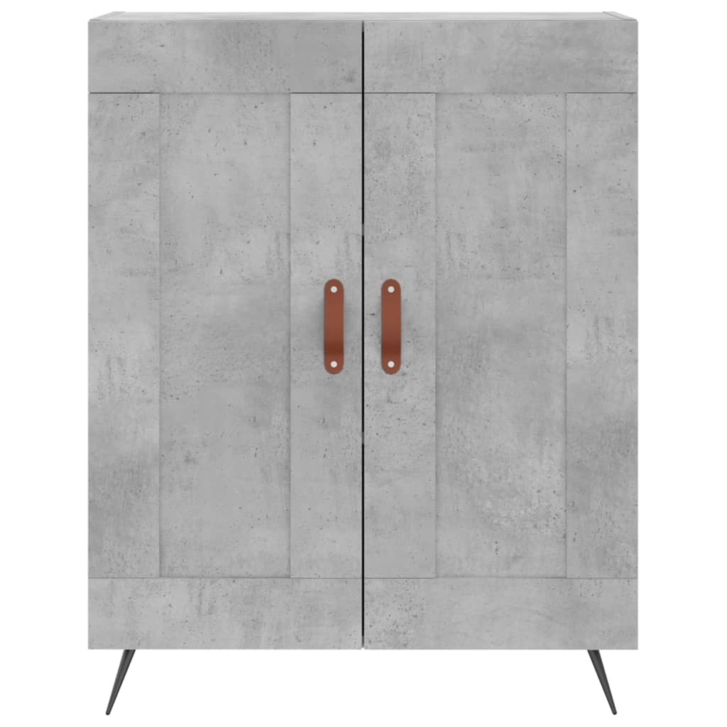 Credenza Grigio Cemento 69,5x34x180 cm in Legno Multistrato 3199661