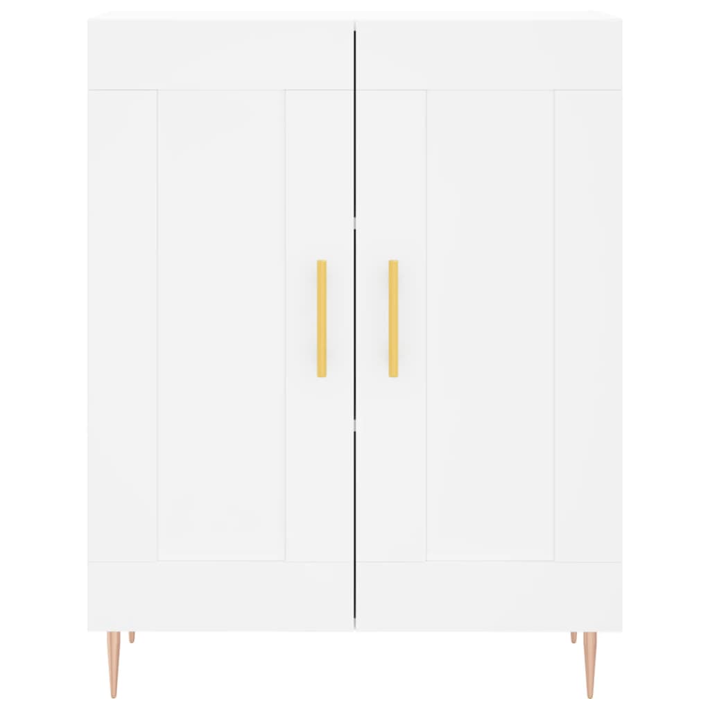 Credenza Bianca 69,5x34x180 cm in Legno Multistrato 3199673