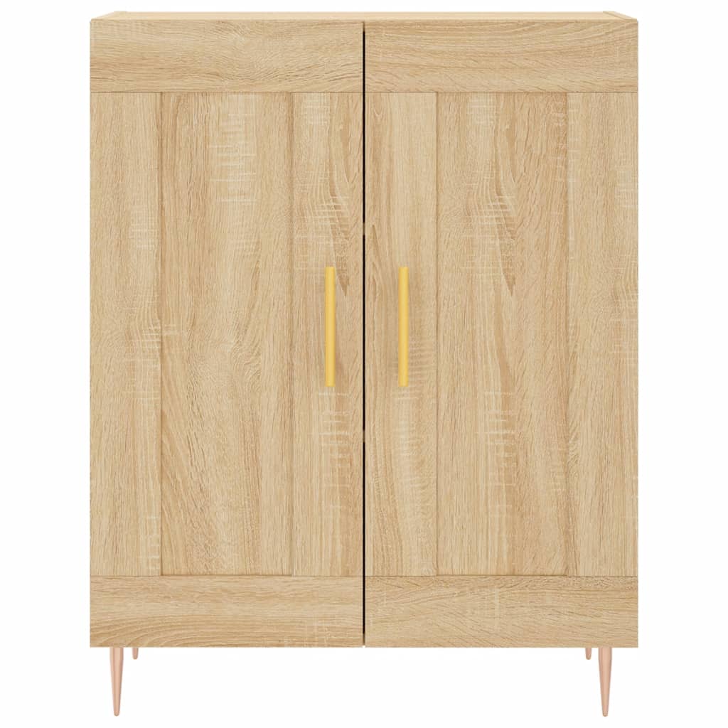 Credenza-Buffet-Armadio da cucina Rovere Sonoma 69,5x34x180 cm in Legno Multistrato 797638