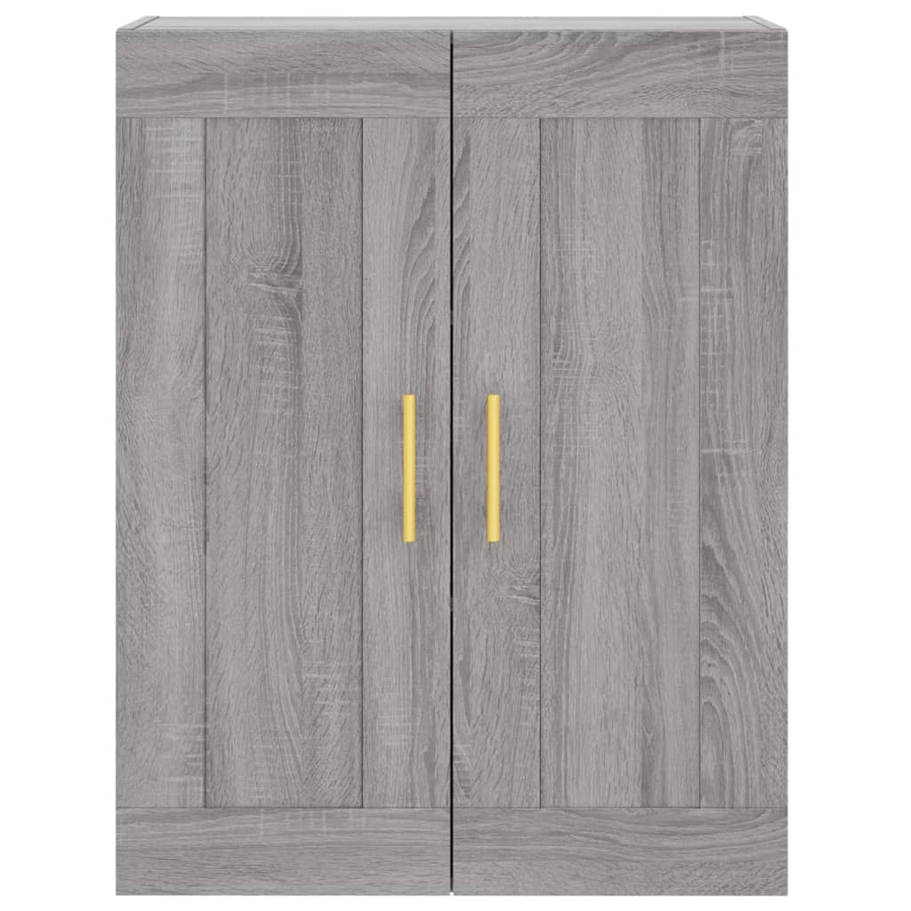 Credenza Grigio Sonoma 69,5x34x180 cm in Legno Multistrato 3199679