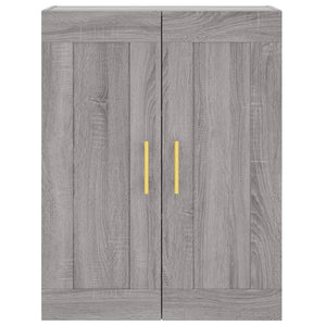 Credenza Grigio Sonoma 69,5x34x180 cm in Legno Multistrato 3199679