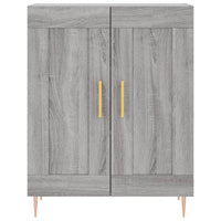 vidaXL Credenza Grigio Sonoma 69,5x34x180 cm in Legno Multistrato