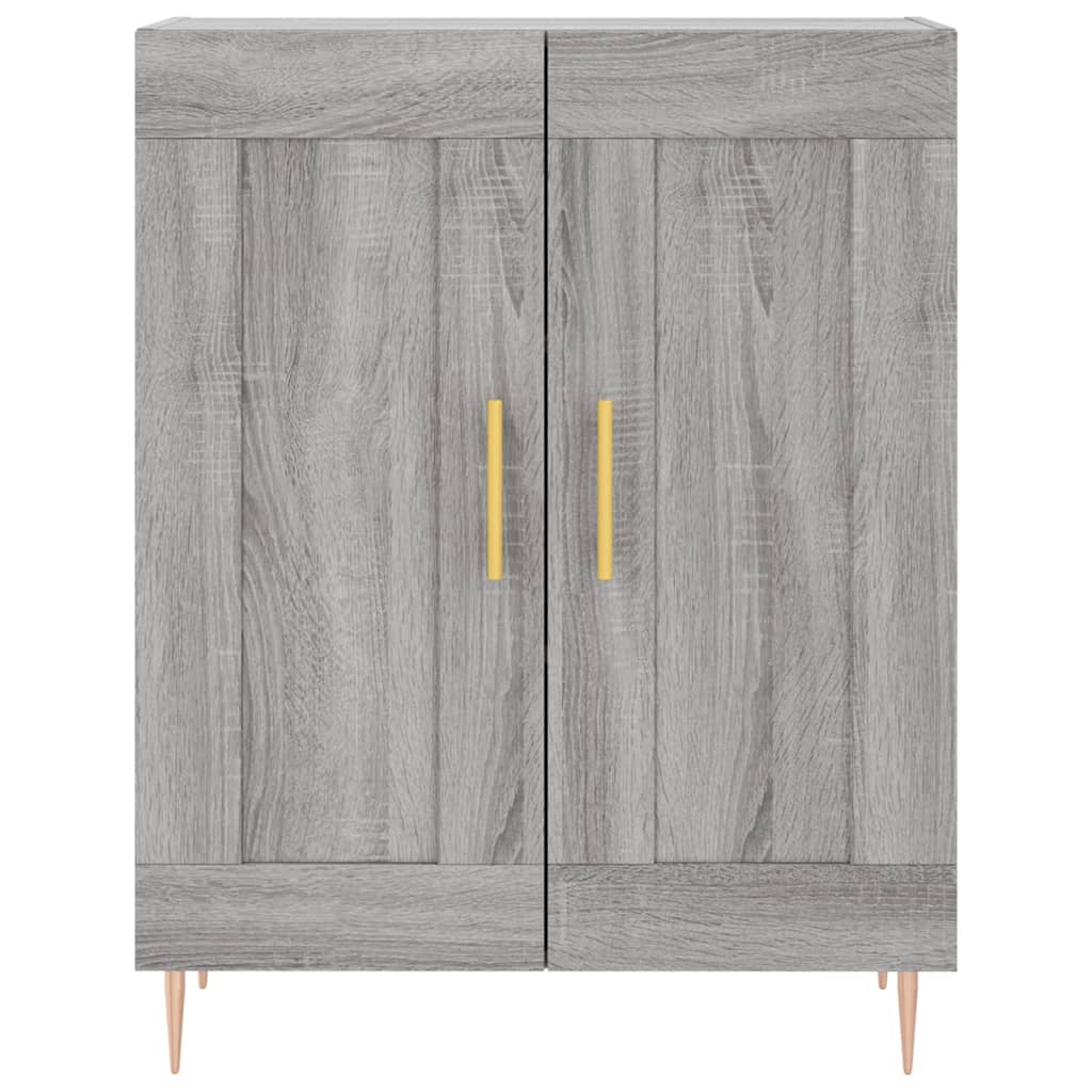 Credenza Grigio Sonoma 69,5x34x180 cm in Legno Multistrato 3199679