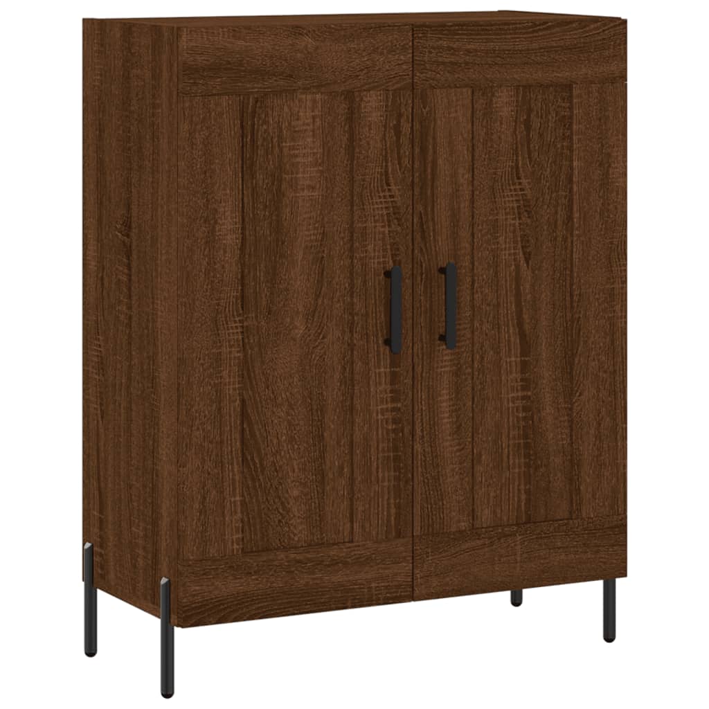 Credenza Rovere Marrone 69,5x34x180 cm in Legno Multistrato 3199696