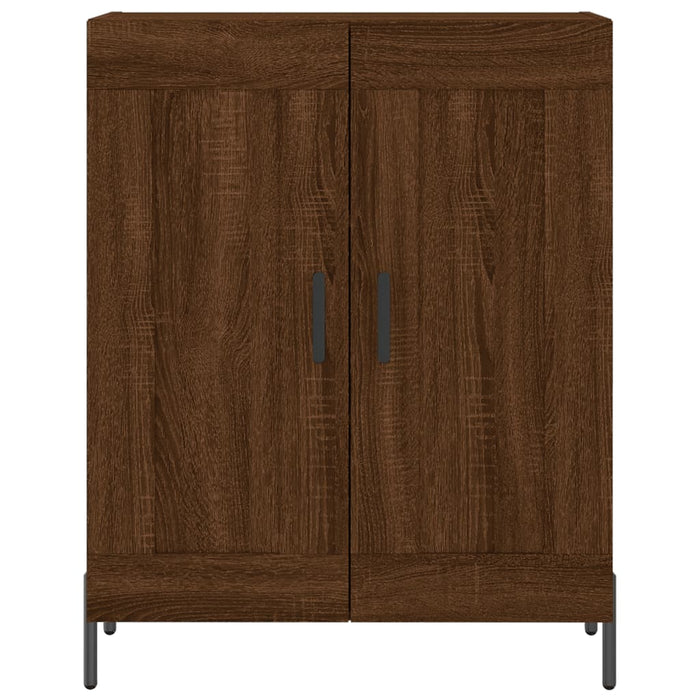 Credenza Rovere Marrone 69,5x34x180 cm in Legno Multistrato 3199696