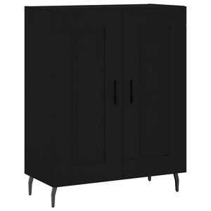 Credenza Nera 69,5x34x180 cm in Legno Multistrato 3199698