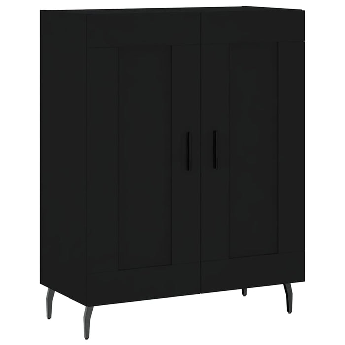 Credenza Nera 69,5x34x180 cm in Legno Multistrato 3199698