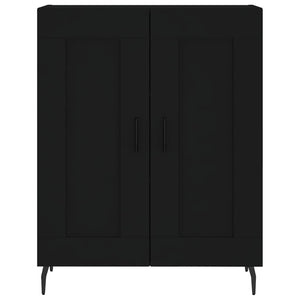 Credenza Nera 69,5x34x180 cm in Legno Multistrato 3199698