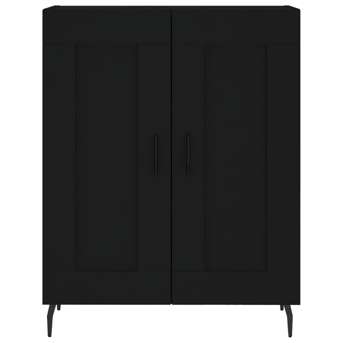 Credenza Nera 69,5x34x180 cm in Legno Multistrato 3199698