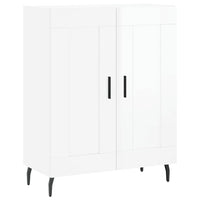 Credenza Bianco Lucido 69,5x34x180 cm in Legno Multistrato 3199699