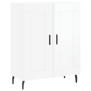 Credenza Bianco Lucido 69,5x34x180 cm in Legno Multistrato 3199699