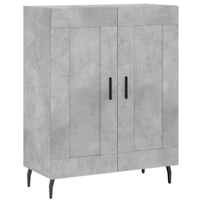 Credenza cassettiera mobile contenitore organizer cucina soggiorno salotto alto 695 x 34 x 180 cm legno ingegnerizzato grigio 02_0034496