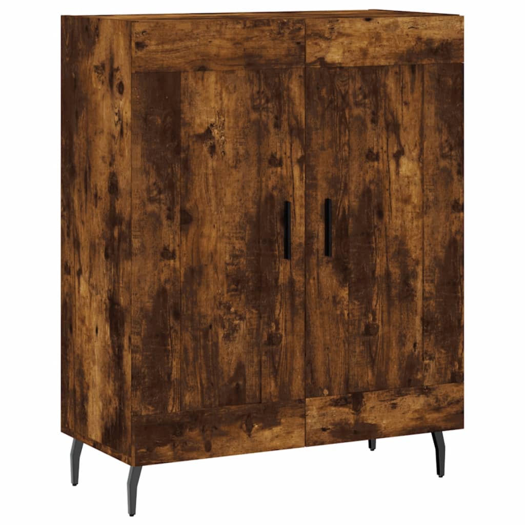 vidaXL Credenza Rovere Fumo  69,5x34x180 cm in Legno Multistrato