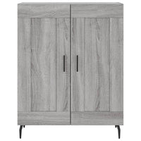 vidaXL Credenza Grigio Sonoma 69,5x34x180 cm in Legno Multistrato
